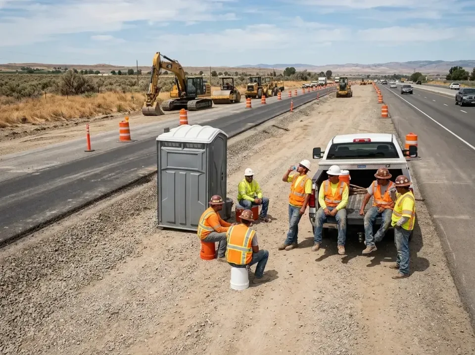 highway-road-construction-crew-007 — frequently asked questions, Porta Potty and Restroom Rentals in Farmington, MS